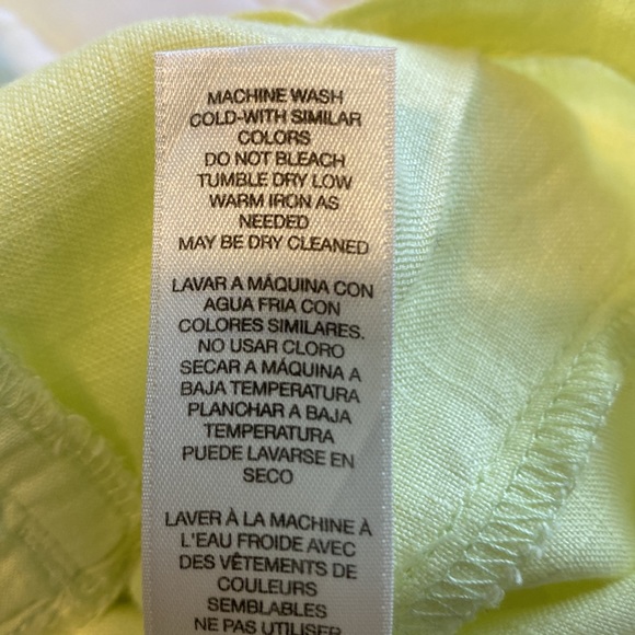 Chico’s 100% Linen Yellow Blazer - size 2 - Picture 12 of 13